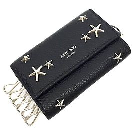 Étui à clés Neptune Jimmy Choo Noir Argenté