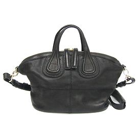Sac à main en cuir micro Nightingale de Givenchy Noir