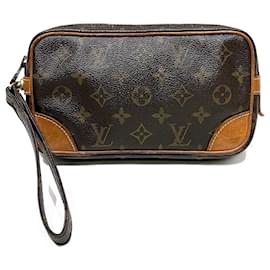 Louis Vuitton-Sac à main Louis Vuitton Monogram Marly Dragonne PM M51827-Marron