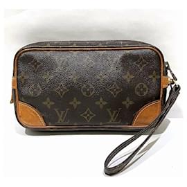 Louis Vuitton-Sac à main Louis Vuitton Monogram Marly Dragonne PM M51827-Marron