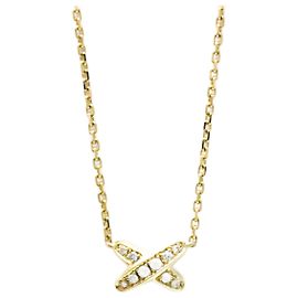 Collar Péndulo de Diamante Liens de Chaumet Dorado