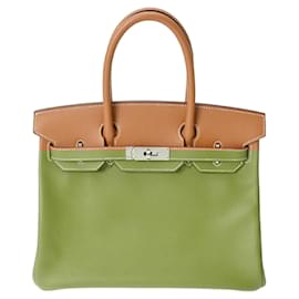 Hermès-Hermes Birkin 30 Handbag in Gold Epsom Leather-Golden