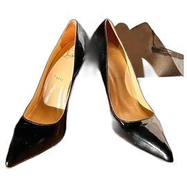 CHRISTIAN LOUBOUTIN So Kate black patent leather heels pumps Size 35IT Black