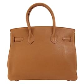Hermès-Hermes Birkin 30 Gold Handbag-Brown