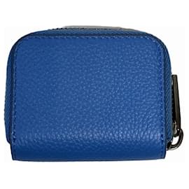 Christian Dior-Christian Dior Blue Leather Coin Purse-Blue