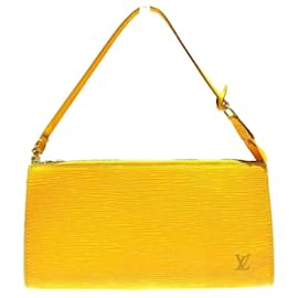 Louis Vuitton-Pochette Louis Vuitton Epi Accessoires M52959-Jaune