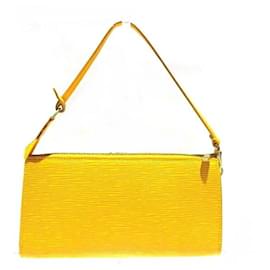 Louis Vuitton-Pochette Louis Vuitton Epi Accessoires M52959-Jaune