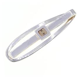 Hermès-Hermes Silver and Gold Money Clip-Silvery,Golden