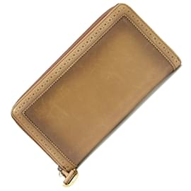 Gucci-Gucci Brown Leather Long Wallet-Brown