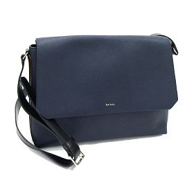 Paul Smith Navy Leather Shoulder Bag Navy blue