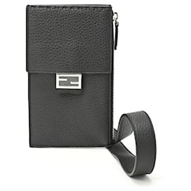 Fendi-Pochette pour téléphone Fendi, sac à épaule pour smartphone-Noir