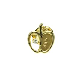 Tasaki-Tasaki Apple Motif Diamond Brooch-Golden