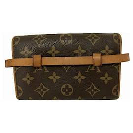 Louis Vuitton-Sac Pochette Florentine M51855 Monogram Louis Vuitton-Marron