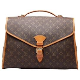 Louis Vuitton-Louis Vuitton Monogram Beverly MM Handbag-Brown,Monogram