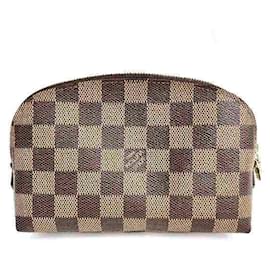 Louis Vuitton-Pochette Tick Damier Louis Vuitton N47516-Damier ebène