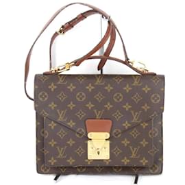 Louis Vuitton-Louis Vuitton Monceau M51185 Shoulder Bag-Brown