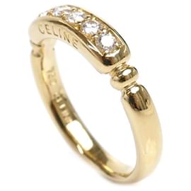Céline-Celine K18YG Yellow Gold Diamond Band Ring-Other