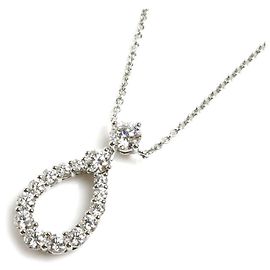 Harry Winston Platin Loop Anhänger Halskette Andere