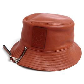 Roter Leder Bucket Hat von Loewe Rot