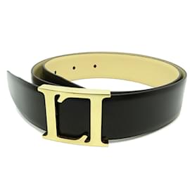 Loewe-Loewe Leather Belt Men's LOW79 Mocha-Brown