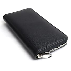 Gucci-Gucci Black Leather Long Wallet-Black
