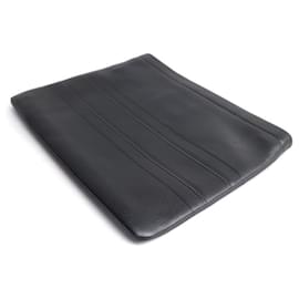 Christian Dior-Christian Dior Black Striped Pouch Clutch Bag-Black