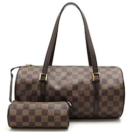 Louis Vuitton-Sac à main Louis Vuitton Papillon 30-Marron,Damier ebène