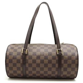 Louis Vuitton-Sac à main Louis Vuitton Papillon 30-Marron,Damier ebène