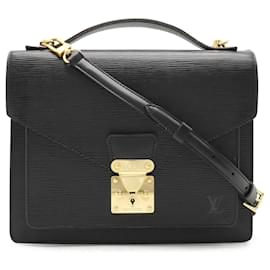 Louis Vuitton-Louis Vuitton Epi Monceau Second Bag-Black