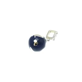Louis Vuitton-Louis Vuitton Globe Earth Charm Pendant Necklace-Silvery,Blue