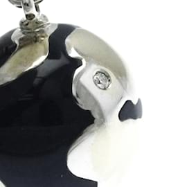 Louis Vuitton-Louis Vuitton Globe Earth Charm Pendant Necklace-Silvery,Blue