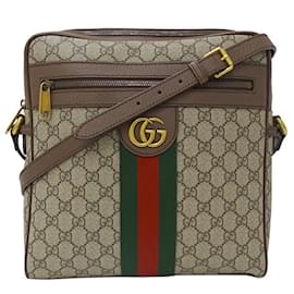 Gucci-Gucci Ophidia Shoulder Bag-Brown
