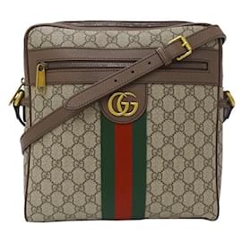 Gucci-Gucci Ophidia Shoulder Bag-Brown