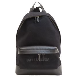 Mochila de lona negra Balenciaga Negro