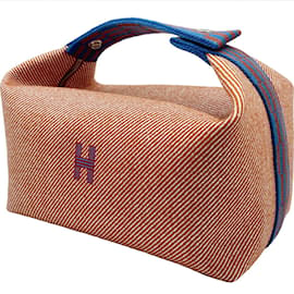 Hermès-Pochette à main GM noire Hermes Brid-Rouge,Bleu