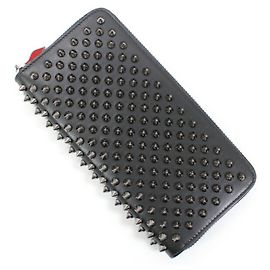 Cartera Larga Christian Louboutin en Cuero Negro Negro