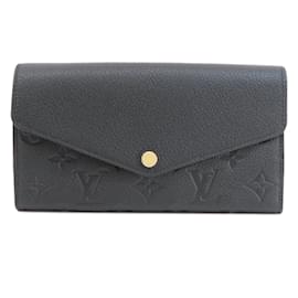 Louis Vuitton-Louis Vuitton M61182 Portefeuille Sarah Noir Long Wallet-Black