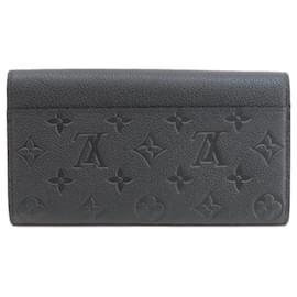 Louis Vuitton-Louis Vuitton M61182 Portefeuille Sarah Noir Long Wallet-Black