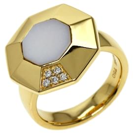 Céline-Celine Octagon Diamond Ring in 18K Yellow Gold-Golden