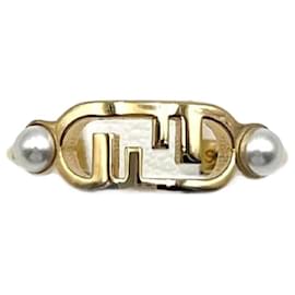 Fendi-Fendi Women's O'Rock Band Ring-Golden
