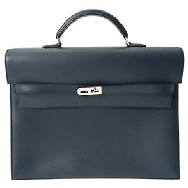 Hermès Sac de commande personnelle Hermes Kelly Depeche 34 Bleu
