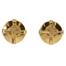 Orecchini Clip Coco Mark di Chanel D'oro