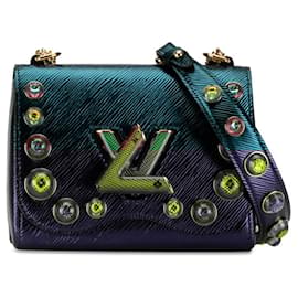 Louis Vuitton-Louis Vuitton Epi Twist PM Studded Chain Shoulder Bag-Multiple colors,Green