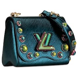 Louis Vuitton-Louis Vuitton Epi Twist PM Studded Chain Shoulder Bag-Multiple colors,Green
