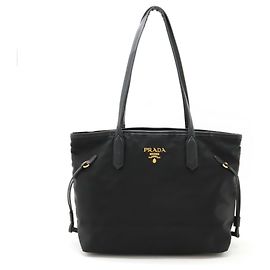 Prada Nylon Tote Tasche Schwarz