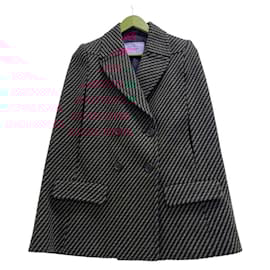 Prada-Prada Red Wool and Angora Poncho-Red