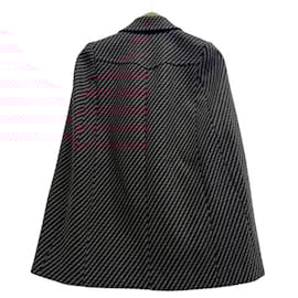 Prada-Prada Red Wool and Angora Poncho-Red