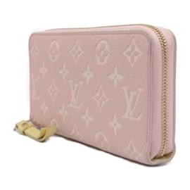 Louis Vuitton-Louis Vuitton Zippy Wallet-Pink,White,Beige,Yellow