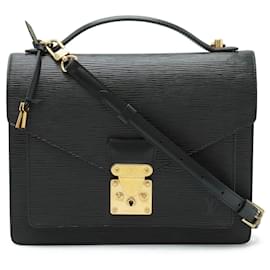 Louis Vuitton-Louis Vuitton Epi Monceau Second Bag-Black
