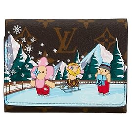Louis Vuitton Monogram Vivienne Victorine Bi-fold Geldbörse Braun Mehrfarben